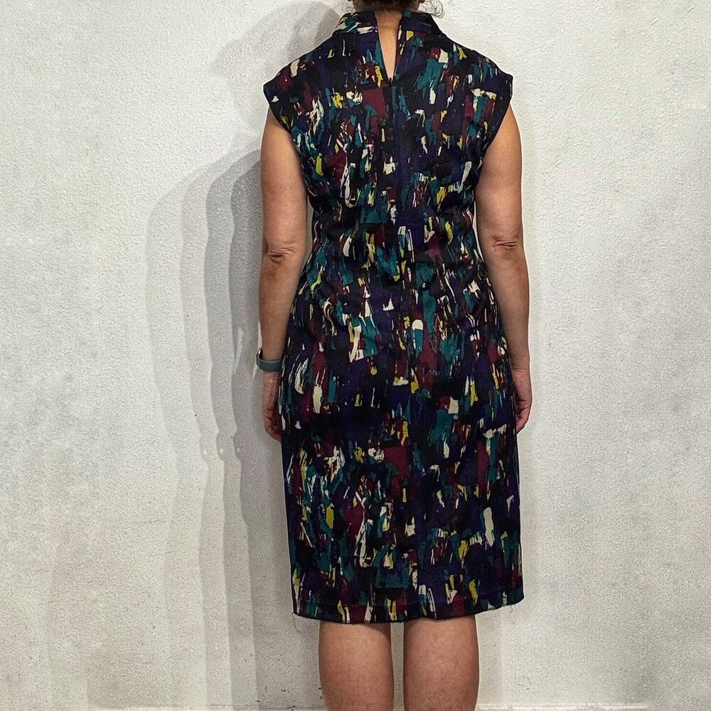 Kasper Black Sleeveless Midi Sheath Dress Sz 12 - Picture 10 of 12